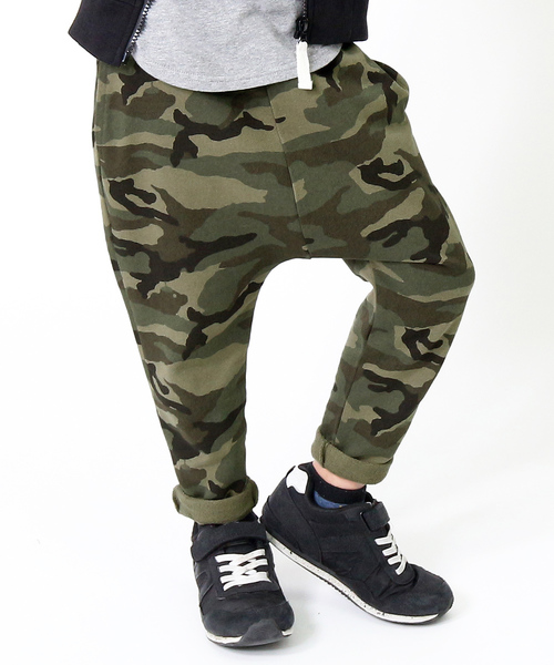 devirock(デビロック)の「プリントスウェットサルエルパンツ(その他パンツ・キッズ・ベージュ/ネイビー/ブラウン/カモフラージュ/モカ/グリーン系カモフラージュ/ブラック系その他/グレー系その他/グレー系カモフラージュ/ドット/ブラック系その他2/ブラック系その他3/グレー系その他2/グレー系その他3/キャメル・80cm/90cm/95cm/110cm/100cm/120cm/130cm/140cm/150cm/160cm)」の12枚目の写真