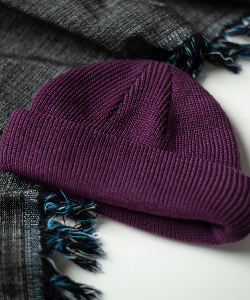 WEGO（ウィゴー）の「WEGO/2WAYロールニットキャップ（ニットキャップ/ビーニー・メンズ・レッド/パープル/杢グレー/ブラック・FREE）」の4枚目の写真