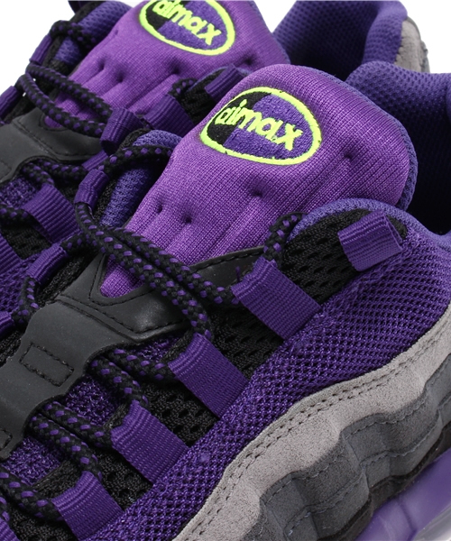 NIKE(ナイキ)の「ナイキ エアマックス 駅伝カラー NIKE AIR MAX 95(スニーカー・メンズ・ブラック/パープル・27cm/28cm/27.5cm/29cm/28.5cm)」の4枚目の写真