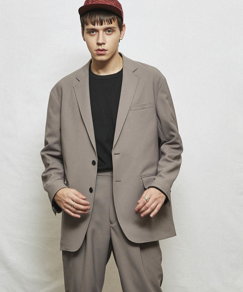 MAISON SPECIAL(メゾンスペシャル)の「TRIXION/トリクシオン ウールライクオーバーサイズジャケット【MAISON SPECIAL/メゾンスペシャル】■セットアップ対応■(テーラードジャケット)」|ベージュ