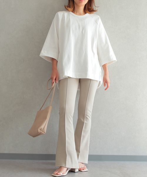 reca（レカ）の「フロントタックフレアパンツ（その他パンツ・レディース・ブラック/カーキ/キャメル/グレイッシュベージュ/グレー系その他・FREE）」の22枚目の写真