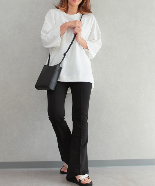 reca（レカ）の「フロントタックフレアパンツ（その他パンツ・レディース・ブラック/カーキ/キャメル/グレイッシュベージュ/グレー系その他・FREE）」の19枚目の写真