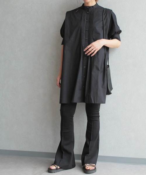 reca（レカ）の「フロントタックフレアパンツ（その他パンツ・レディース・ブラック/カーキ/キャメル/グレイッシュベージュ/グレー系その他・FREE）」の16枚目の写真