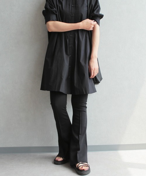 reca（レカ）の「フロントタックフレアパンツ（その他パンツ・レディース・ブラック/カーキ/キャメル/グレイッシュベージュ/グレー系その他・FREE）」の17枚目の写真