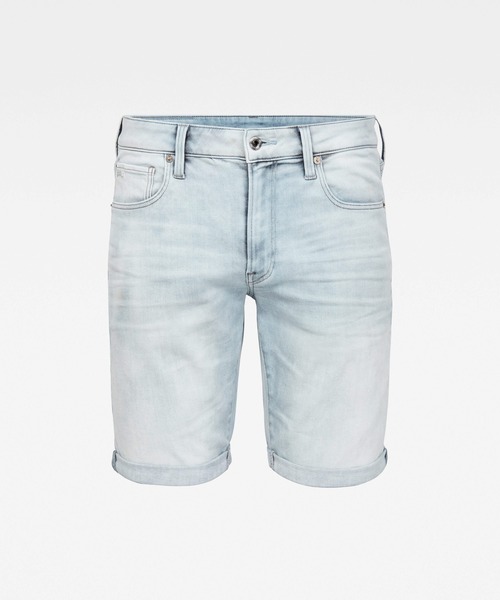 G-STAR（ジースター）の「3301 Slim Shorts（デニムパンツ・メンズ・インディゴブルー・31inch/29inch/30inch/34inch/32inch/33inch/28inch）」の5枚目の写真