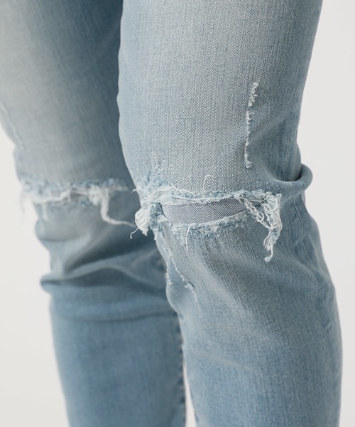 AZUL by moussy（アズールバイマウジー）の「VINTAGE REMAKE SKINNY Ⅱ/ビンテージリメイクスキニーⅡ（デニムパンツ・メンズ・ブラック/ブルー/ライトブルー・LARGE/X-SMALL/X-LARGE/SMALL/MEDIUM）」の16枚目の写真