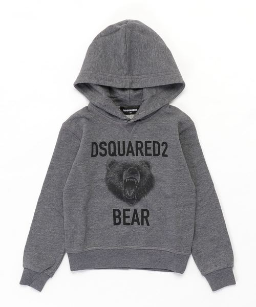 DSQUARED2(ディースクエアード)の「DSQUARED2(ディースクエアード)Kids & Junior プルオーバースウェットパーカーブルゾン(パーカー・キッズ・チャコール・6Y/8Y/10Y/12Y)」の1枚目の写真