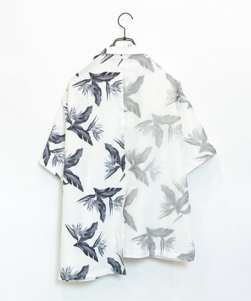 JACKROSE(ジャックローズ)の「オーガンジーエアリー半袖シャツ(シャツ/ブラウス・メンズ・ホワイト/ブラック・M/L/XL)」の6枚目の写真