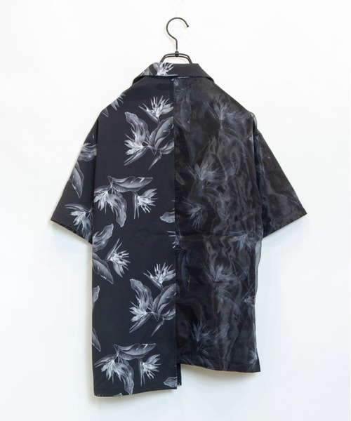 JACKROSE(ジャックローズ)の「オーガンジーエアリー半袖シャツ(シャツ/ブラウス・メンズ・ホワイト/ブラック・M/L/XL)」の7枚目の写真