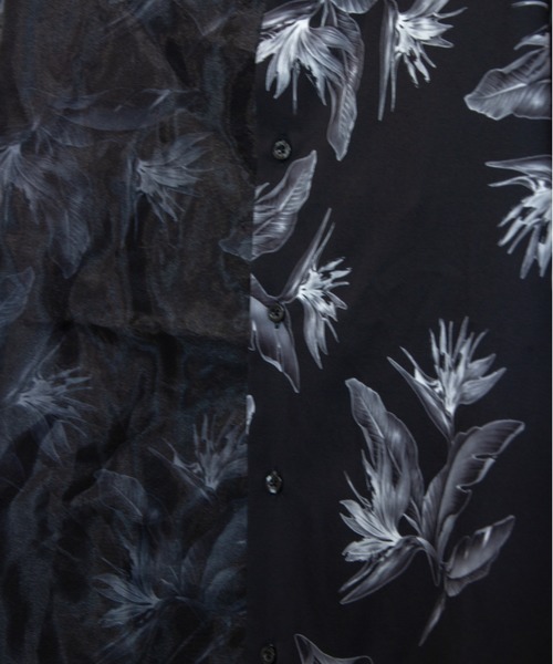 JACKROSE(ジャックローズ)の「オーガンジーエアリー半袖シャツ(シャツ/ブラウス・メンズ・ホワイト/ブラック・M/L/XL)」の4枚目の写真