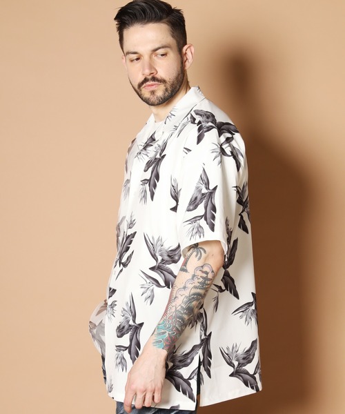 JACKROSE(ジャックローズ)の「オーガンジーエアリー半袖シャツ(シャツ/ブラウス・メンズ・ホワイト/ブラック・M/L/XL)」の16枚目の写真