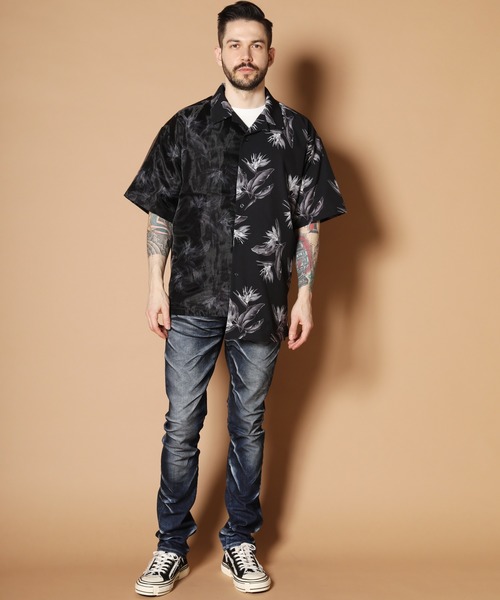 JACKROSE(ジャックローズ)の「オーガンジーエアリー半袖シャツ(シャツ/ブラウス・メンズ・ホワイト/ブラック・M/L/XL)」の19枚目の写真