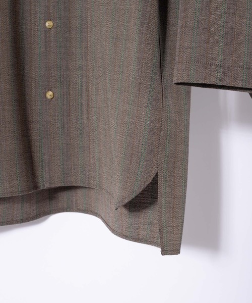 ADAM ET ROPE'(アダムエロペ)の「【NIKKE】キューバビーチ9分袖シャツ(シャツ/ブラウス・メンズ・ブラック系その他/ブラウン系その他・M/L/XL)」の7枚目の写真