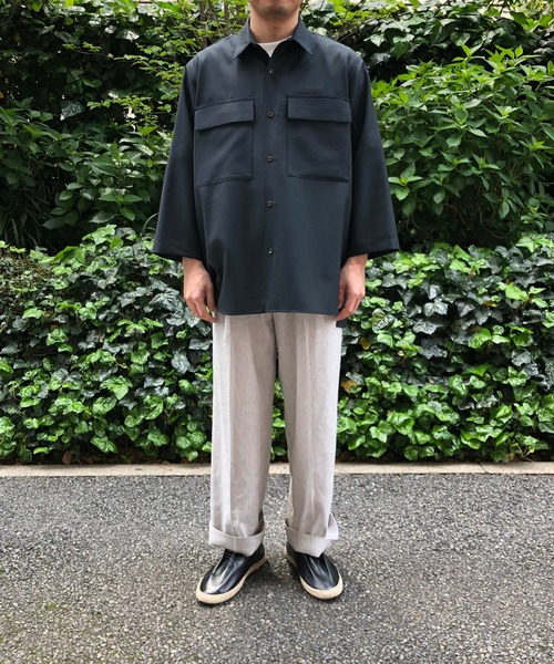 ADAM ET ROPE'(アダムエロペ)の「【NIKKE】キューバビーチ9分袖シャツ(シャツ/ブラウス・メンズ・ブラック系その他/ブラウン系その他・M/L/XL)」の15枚目の写真