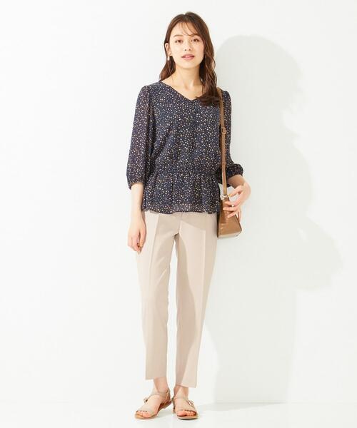 ANY SIS(エニィスィス)の「2WAYレディ テーパードパンツ(スラックス・レディース・ブラック系/ブラック系3/ダークブラウン系3/ダークブラウン系/アイボリー系/ダークグリーン系/ネイビー系/ピンク系・2/3/1)」の11枚目の写真