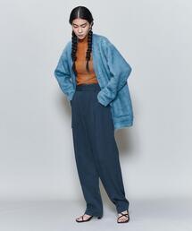 6 | ＜6(ROKU)＞SHEER RIB HIGH NECK PULLOVER/カットソー(Tシャツ/カットソー)