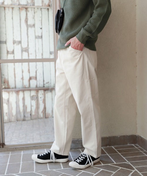 LAKOLE(ラコレ)の「ペインターパンツ / LAKOLE(デニムパンツ・メンズ・ネイビー/アイボリー・MEDIUM/LARGE)」の2枚目の写真