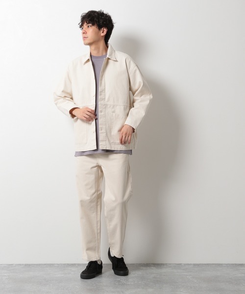 LAKOLE(ラコレ)の「ペインターパンツ / LAKOLE(デニムパンツ・メンズ・ネイビー/アイボリー・MEDIUM/LARGE)」の3枚目の写真