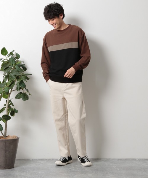 LAKOLE(ラコレ)の「ペインターパンツ / LAKOLE(デニムパンツ・メンズ・ネイビー/アイボリー・MEDIUM/LARGE)」の4枚目の写真