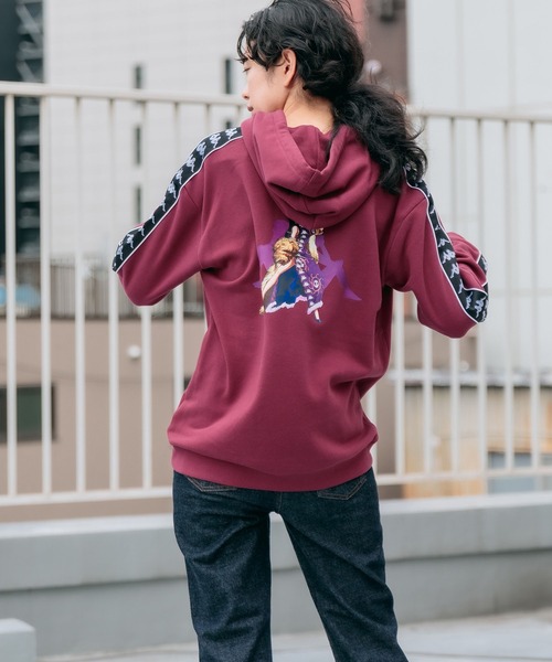 Kappa（カッパ）の「Kappa×ONE PIECE/カッパ×ワンピース ハンコックコラボ スウェットプルオーバーパーカー（パーカー・メンズ・ブラック/サンドベージュ/バーガンディー・O/M/L）」の10枚目の写真