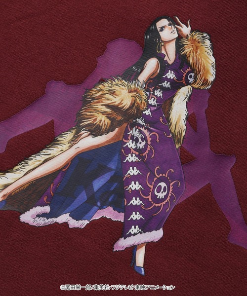 Kappa（カッパ）の「Kappa×ONE PIECE/カッパ×ワンピース ハンコックコラボ スウェットプルオーバーパーカー（パーカー・メンズ・ブラック/サンドベージュ/バーガンディー・O/M/L）」の19枚目の写真