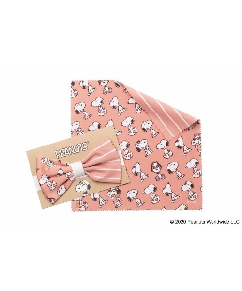 PEANUTS(ピーナッツ)の「めがね拭き(セリート)|Zoff PEANUTS COLLECTION(メガネ)」|ピンク