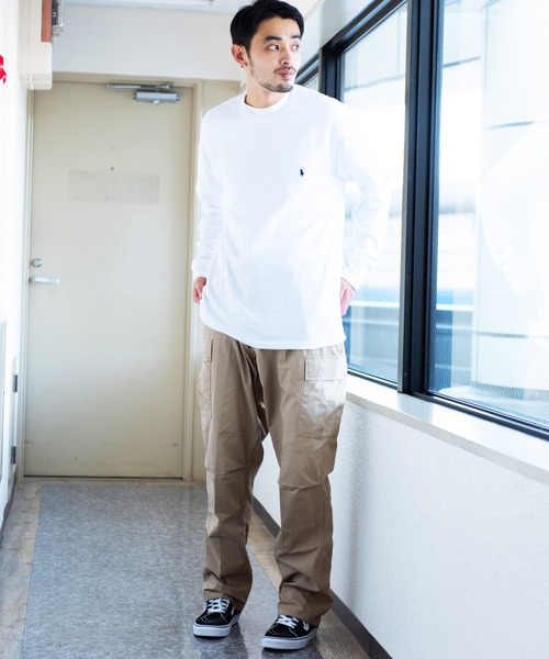 POLO RALPH LAUREN（ポロ ラルフ ローレン）の「POLO RALPH LAUREN ワッフルロンT（Tシャツ/カットソー・メンズ・ブラック/ネイビー/ホワイト/グレー/ホワイト系その他/チャコール・MEDIUM/SMALL/LARGE）」の17枚目の写真