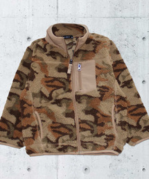 THE CASUAL（カジュアル）の「シープボア 迷彩 スタンドネック ボア ジャケット キッズ（ブルゾン）」