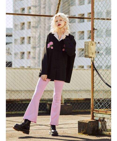 jouetie(ジュエティ)の「メローフィットフレアパンツ(その他パンツ・レディース・ブラック/ピンク/ブラウン/その他1・MEDIUM)」の9枚目の写真