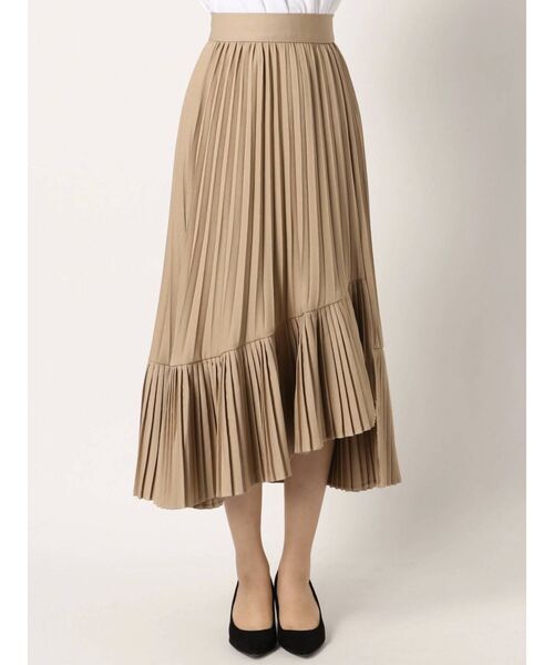 dazzlin（ダズリン）の「ダブルプリーツフレアスカート（スカート・レディース・ベージュ/ブラウン・SMALL/MEDIUM）」の14枚目の写真