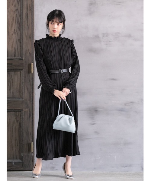 美品 noir kei ninomiya スタンドカラー プリーツ ワンピース 楽天市場】noir kei ninomiya（ワンピース｜レディース