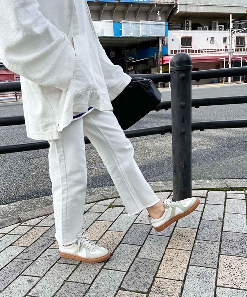 CANAL JEAN（キャナルジーン）の「RED CHOP WORKS(レッドチョップワークス) コットンリネンメキシカンプルオーバー（Tシャツ/カットソー・レディース・ホワイト・38）」の4枚目の写真