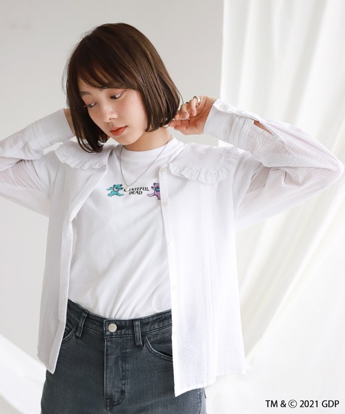 SLOBE citron.（スローブシトロン）の「SLOBE citron.Grateful Dead Tシャツ【洗濯機洗い可能】◆（Tシャツ/カットソー・レディース・ホワイト・FREE）」の12枚目の写真