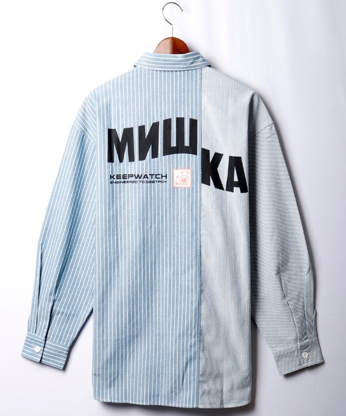 ヒッコリー長袖デニムシャツ シャツ ブラウス Mishka ミシカ のファッション セール Mishka トップス クレイジーパターン