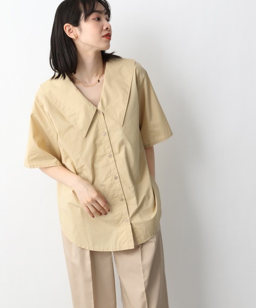 A part by（アパートバイ）の「CoフカVBIGカラーブラウス 946965（シャツ/ブラウス・レディース・ブラック/ベージュ/オフホワイト・FREE）」の14枚目の写真