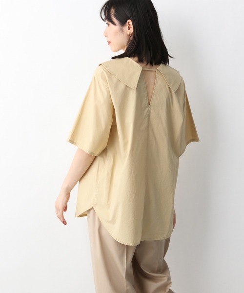 A part by（アパートバイ）の「CoフカVBIGカラーブラウス 946965（シャツ/ブラウス・レディース・ブラック/ベージュ/オフホワイト・FREE）」の22枚目の写真