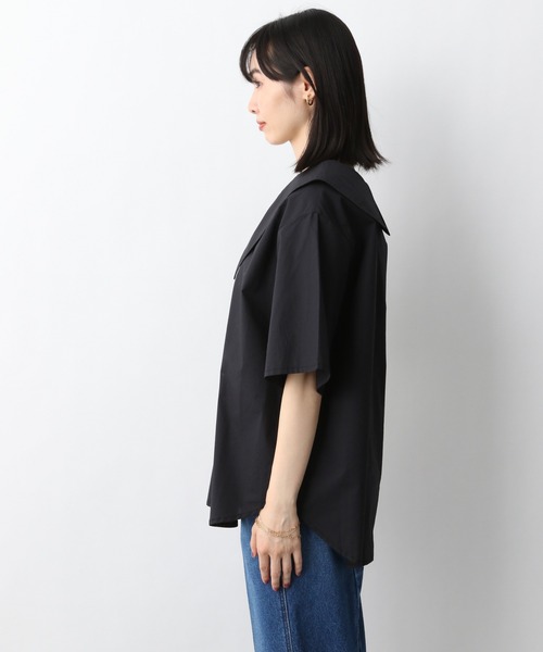 A part by（アパートバイ）の「CoフカVBIGカラーブラウス 946965（シャツ/ブラウス・レディース・ブラック/ベージュ/オフホワイト・FREE）」の18枚目の写真