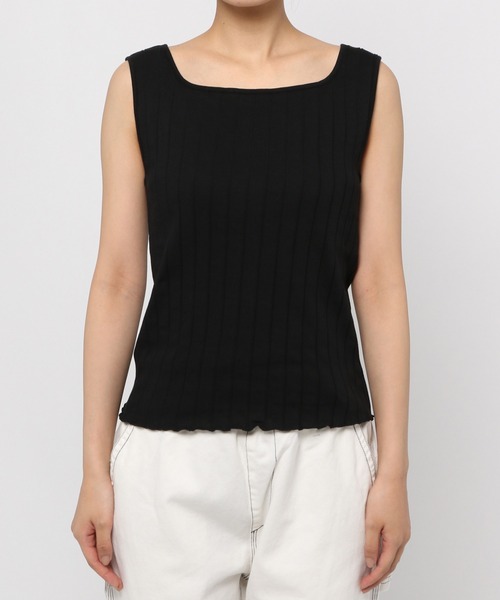 niko and...（ニコアンド）の「[抗菌防臭・抗ウイルス素材]UDRz機能付き2WAYノースリーブプルオーバー（タンクトップ・レディース・ブラック/オフホワイト/モカ・MEDIUM/LARGE）」の18枚目の写真