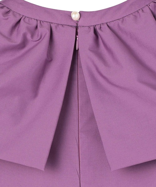 Kaon（カオン）の「KAON FOR ESTNATION / フリルカラーロングワンピース（ワンピース・レディース・ネイビー/パープル/ブラック・FREE）」の7枚目の写真