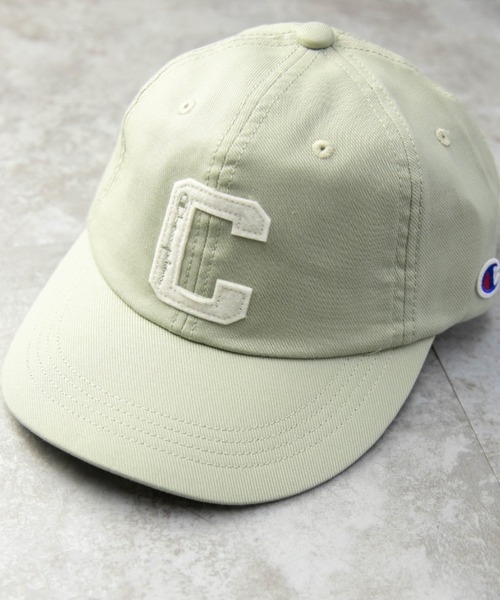 Champion(チャンピオン)の「Champion ビッグCロゴワッペン ツイル マッシュキャップ(キャップ・メンズ・グレイッシュベージュ/ミント/ピンク/ホワイト/ベージュ/ブラック/キャメル・FREE)」の5枚目の写真