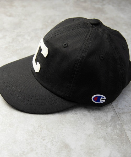 Champion(チャンピオン)の「Champion ビッグCロゴワッペン ツイル マッシュキャップ(キャップ・メンズ・グレイッシュベージュ/ミント/ピンク/ホワイト/ベージュ/ブラック/キャメル・FREE)」の9枚目の写真