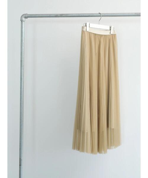 AMERICAN HOLIC（アメリカンホリック）の「プリーツチュールスカート　＊＊（スカート・レディース・ベージュ/ライトグレー/チャコールグレー・FREE）」の6枚目の写真