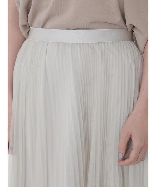 AMERICAN HOLIC（アメリカンホリック）の「プリーツチュールスカート　＊＊（スカート・レディース・ベージュ/ライトグレー/チャコールグレー・FREE）」の8枚目の写真