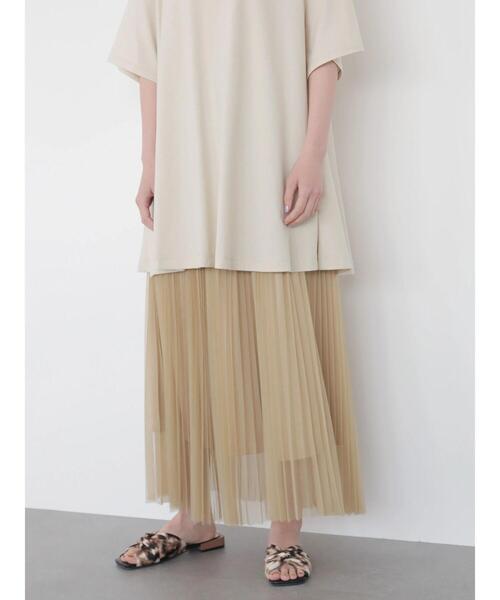 AMERICAN HOLIC（アメリカンホリック）の「プリーツチュールスカート　＊＊（スカート・レディース・ベージュ/ライトグレー/チャコールグレー・FREE）」の10枚目の写真