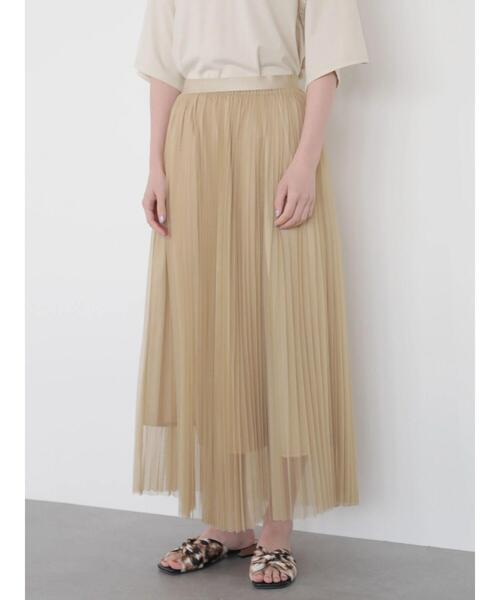 AMERICAN HOLIC（アメリカンホリック）の「プリーツチュールスカート　＊＊（スカート・レディース・ベージュ/ライトグレー/チャコールグレー・FREE）」の11枚目の写真