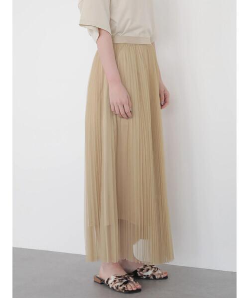 AMERICAN HOLIC（アメリカンホリック）の「プリーツチュールスカート　＊＊（スカート・レディース・ベージュ/ライトグレー/チャコールグレー・FREE）」の12枚目の写真