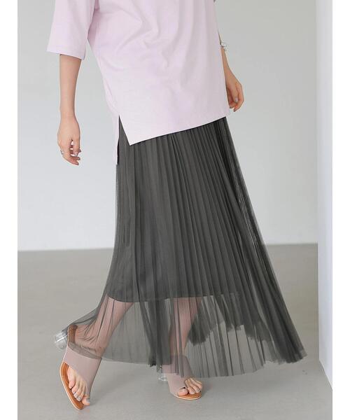AMERICAN HOLIC（アメリカンホリック）の「プリーツチュールスカート　＊＊（スカート・レディース・ベージュ/ライトグレー/チャコールグレー・FREE）」の19枚目の写真