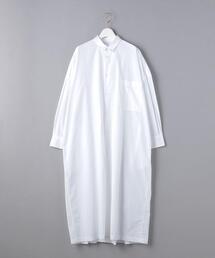 トゥジュー 24AW バックワイドプリーテッドシャツドレス / ワンピース TOUJOURS バックワイドプリーテッドスリーピングシャツドレス