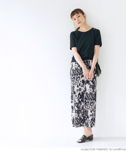 coca(coca)(コカ)の「\\新色登場//花柄プリーツスカート(スカート・レディース・ホワイト/ブラウン・ONE SIZE)」の12枚目の写真
