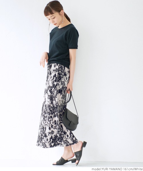 coca(coca)(コカ)の「\\新色登場//花柄プリーツスカート(スカート・レディース・ホワイト/ブラウン・ONE SIZE)」の16枚目の写真